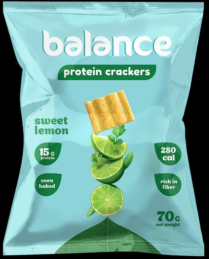Protein Crackers: A Balance Snack with 15 Grams of Protein - fresh produced.