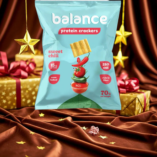 Balance Crackers Sweet Chili 15g Protein - 10x70 Gram - fresh produced.