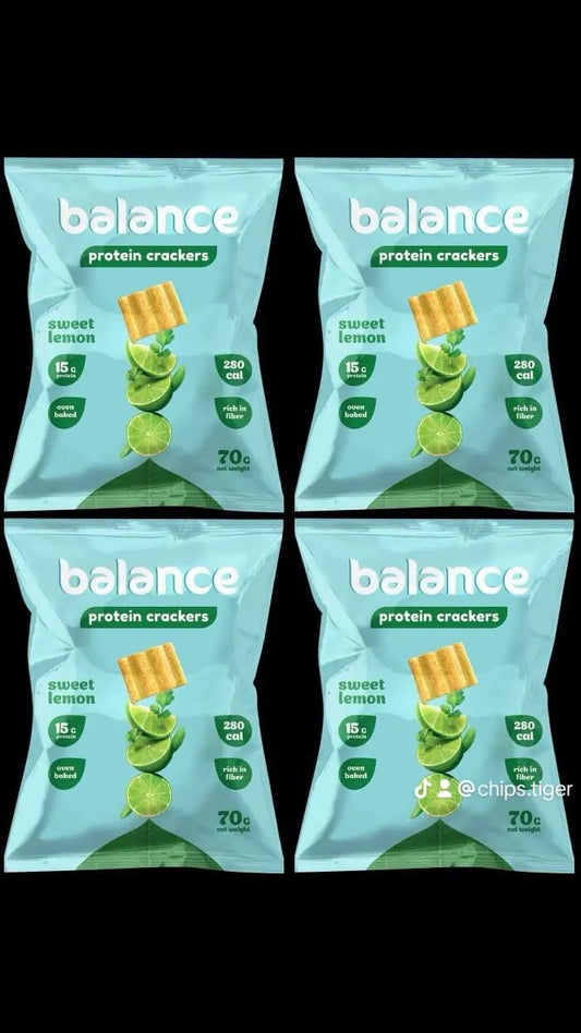 Balance Crackers Sweet Lemon 15g Protein - 10x70 Gram - fresh produced.