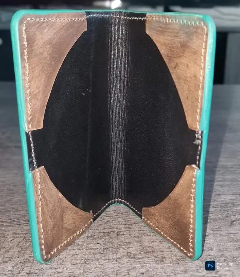 Egyptian symbol passport cover Eye of Horus - fresh produced.