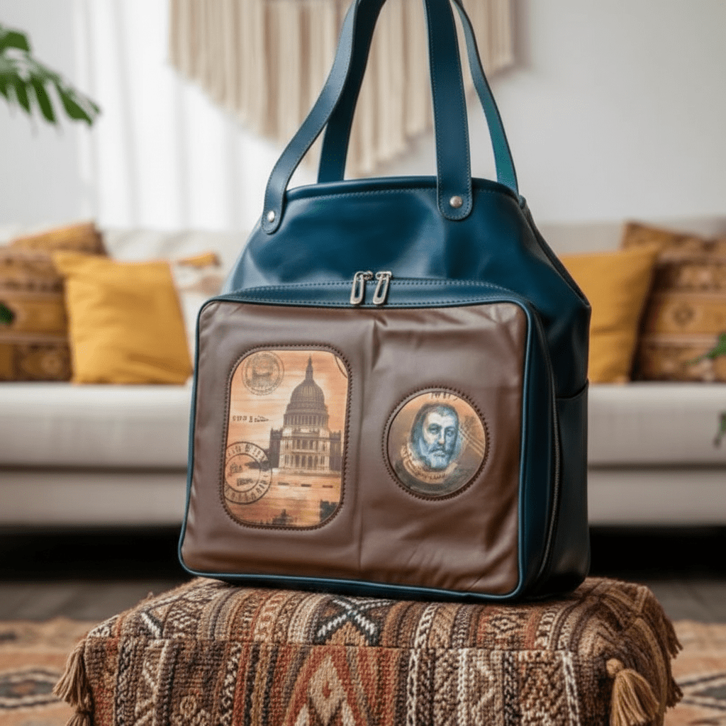 Handgemaakte Leren Tas - Mokkabruin - fresh produced.