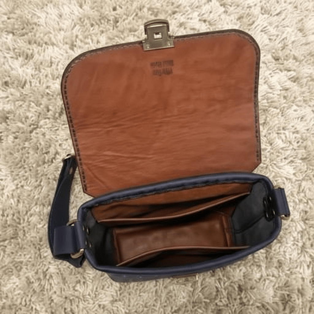 Handgemaakte Leren Tas - Nootbruin - fresh produced.