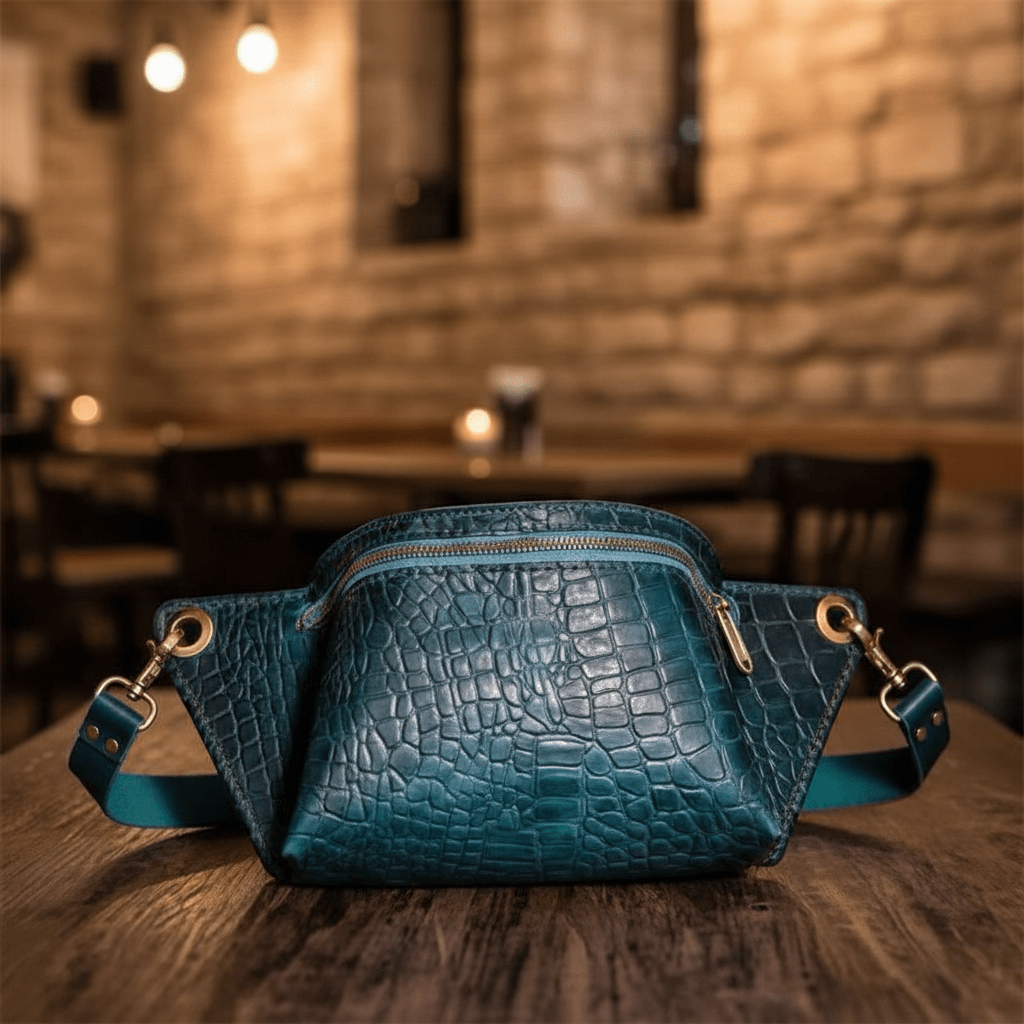 Handgemaakte Leren Tas - Tabaksbruin - fresh produced.