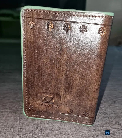 Handmade Genuine Leather Passport Cover - Cleopatra - fresh produced.