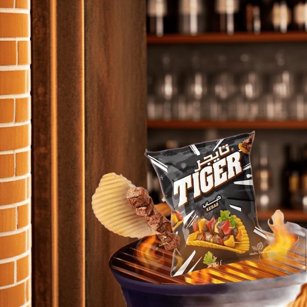 kebab - tiger - chips - 12x90 gram - fresh produced.