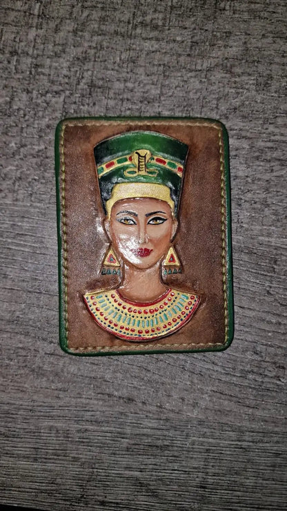 Pharaoh Handmade Genuine Leather Wallet - Osiris - fresh produced.
