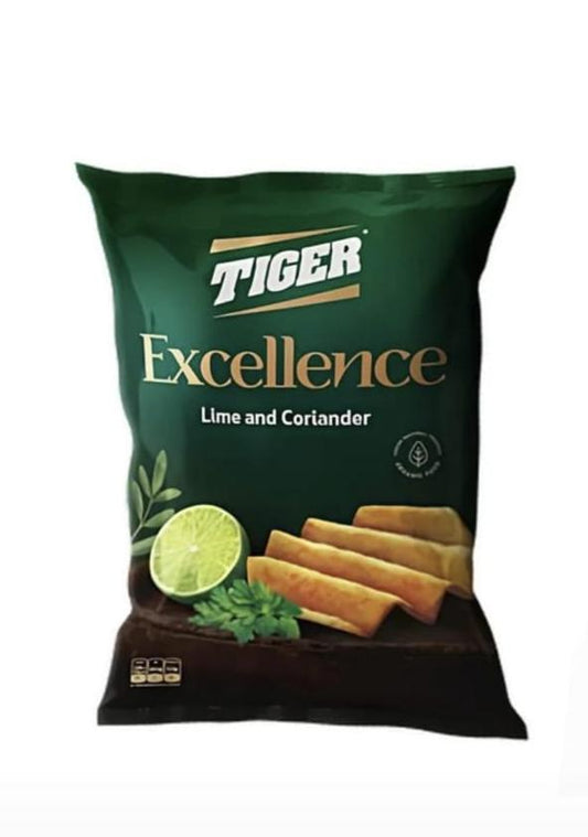 Tiger Excellence Lime and Coriander - 10x 90 grm - fresh produced.